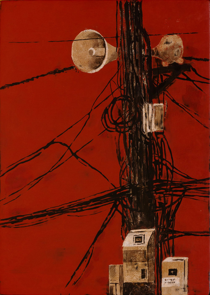 位於高雄駁二，緊鄰輕軌蓬萊站的正觀藝術，展出越南知名漆畫家陳俊龍之作品：街